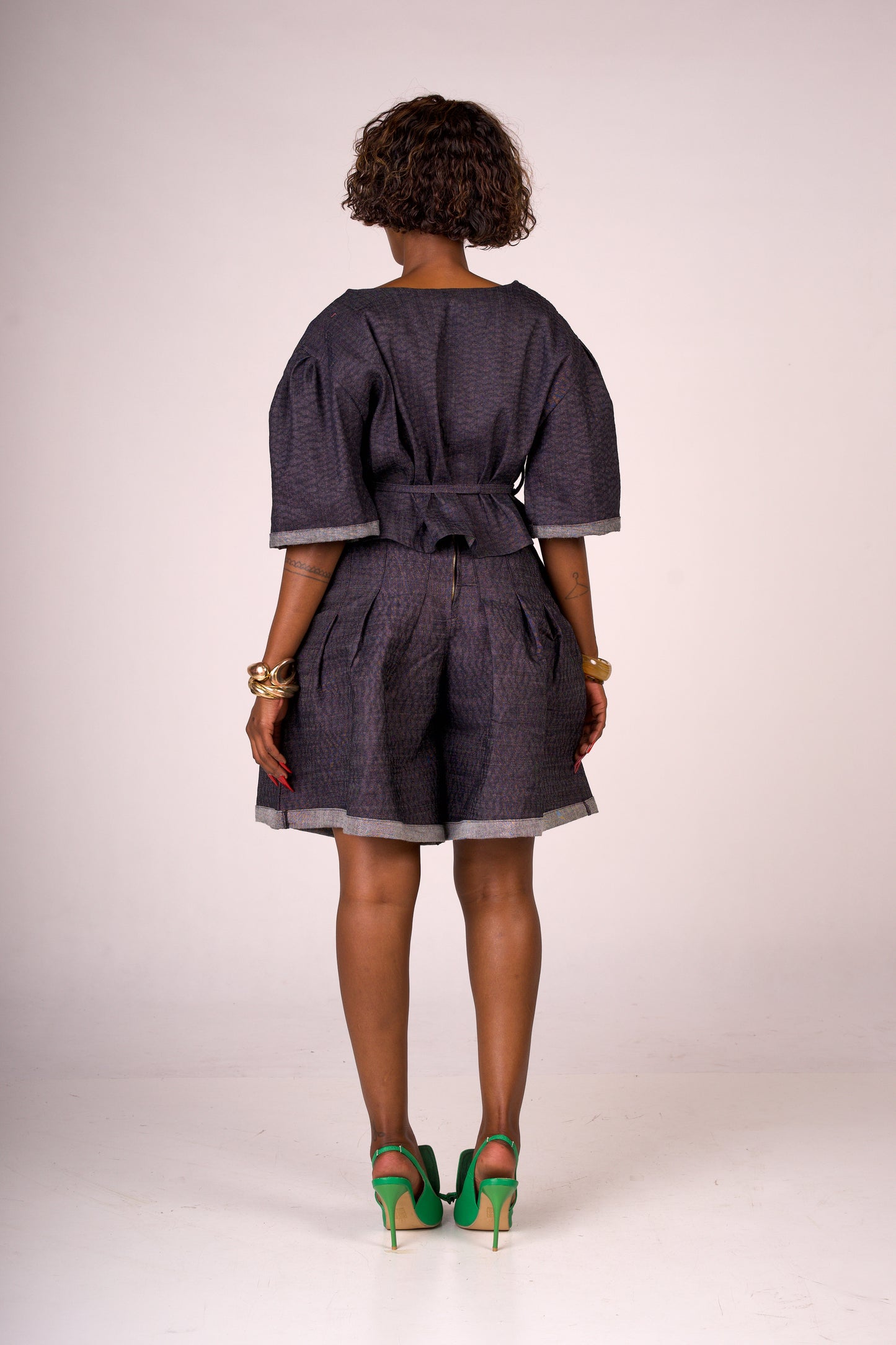 modest pleated shorts