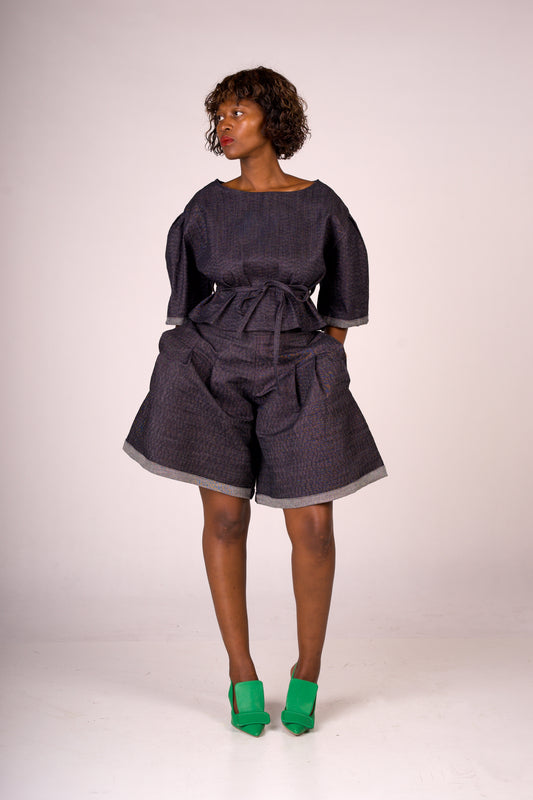 modest pleated shorts