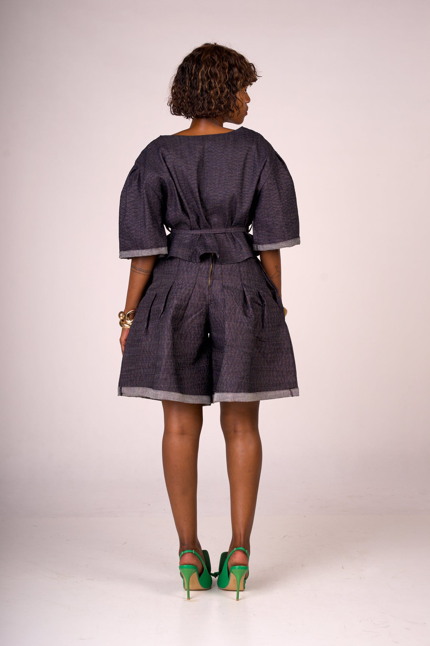 modest pleated shorts