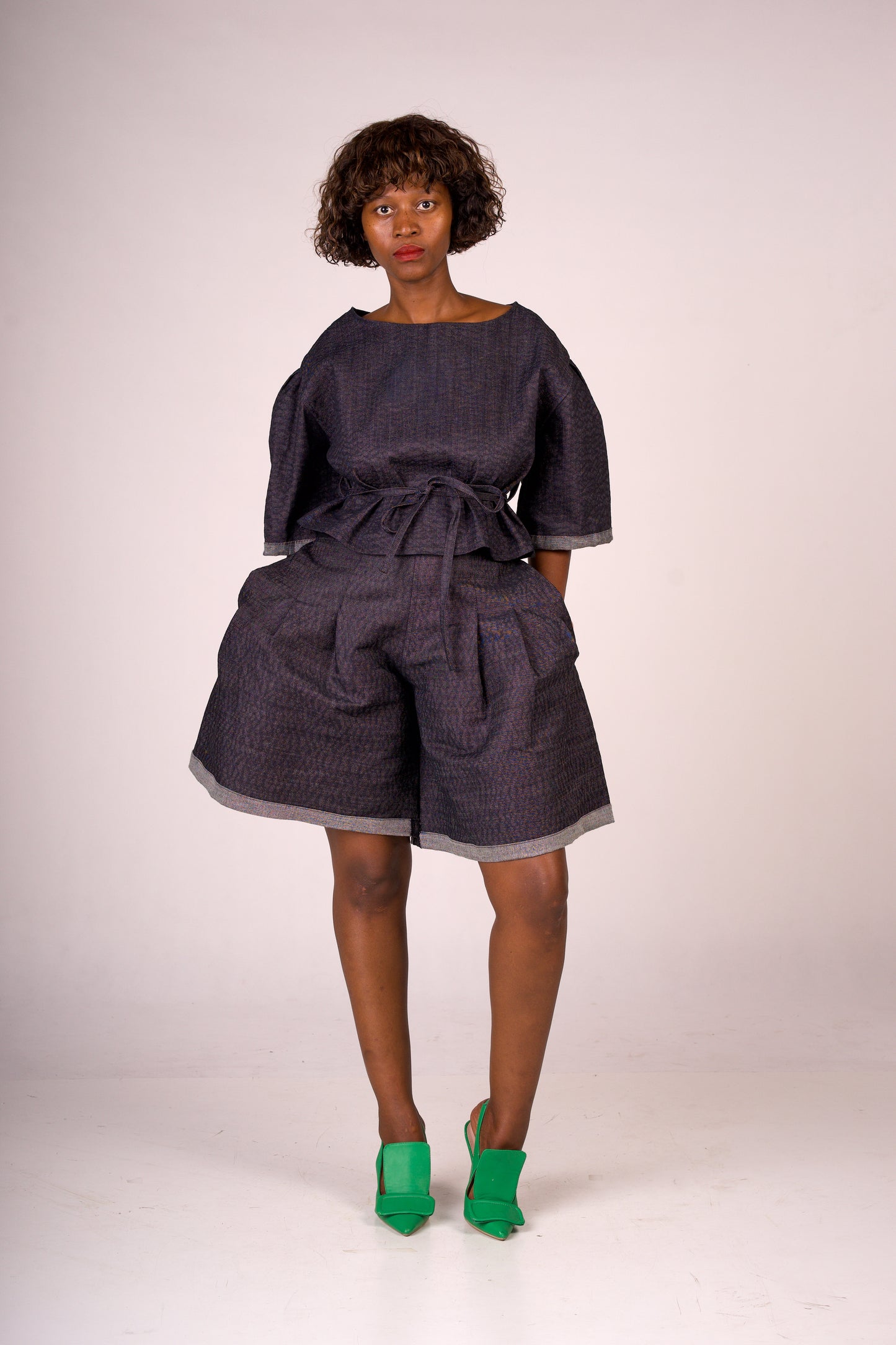 modest pleated shorts