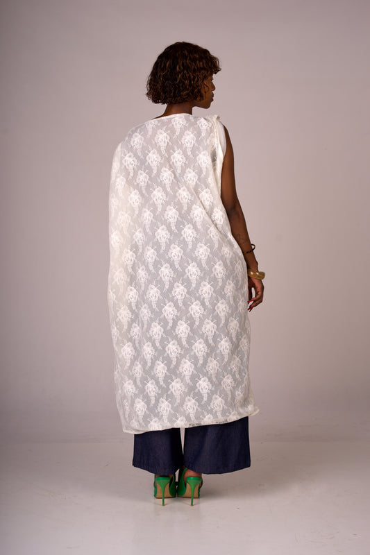 LACE off shoulder shirt dress