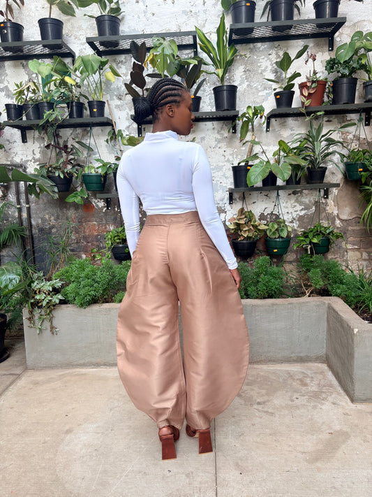 BAIGE BARREL PANTS